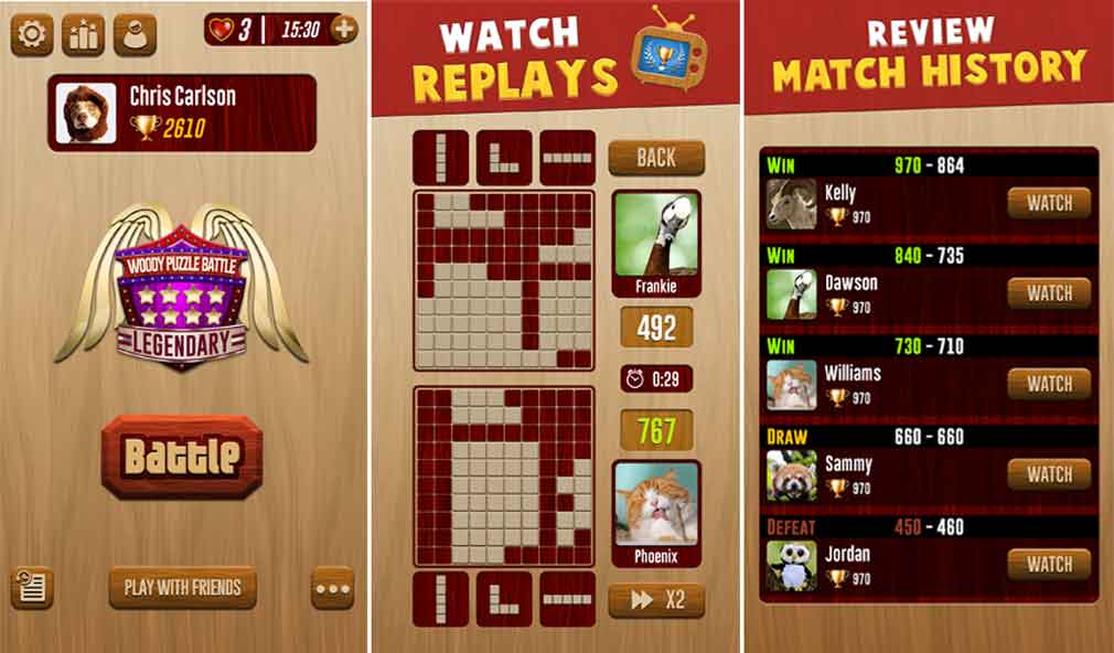 Four reasons to play Woody Battle, the new PvP puzzle game for Android